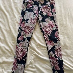 Athleta Multicolor Floral Leggings